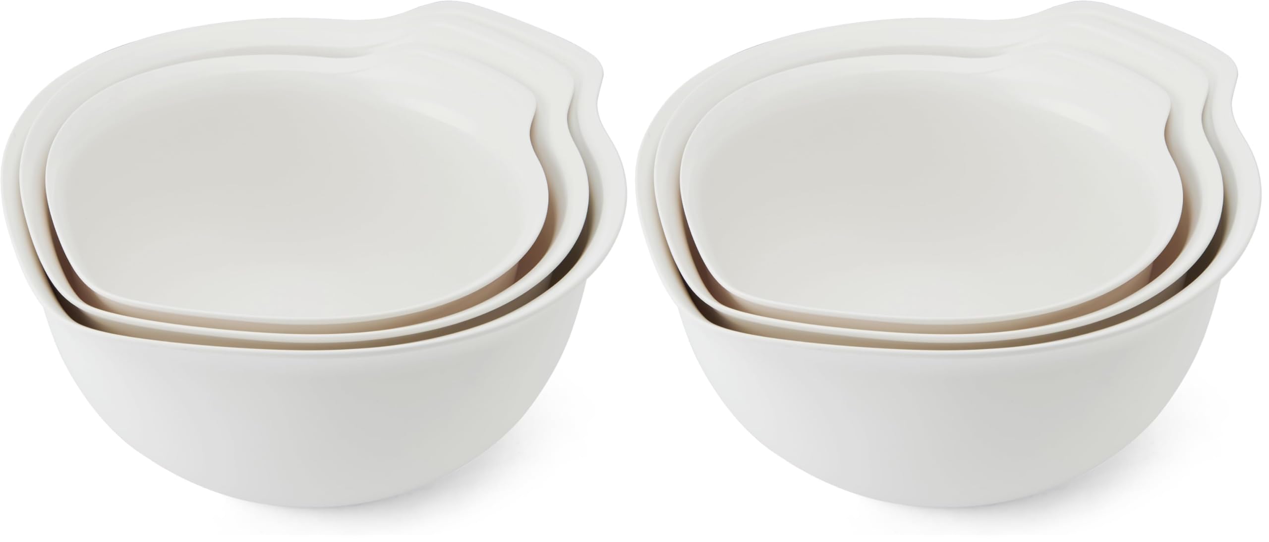 KitchenAid Universal Nesting Plastic Mixing Bowls, Set of 3 (Pack of 2)
