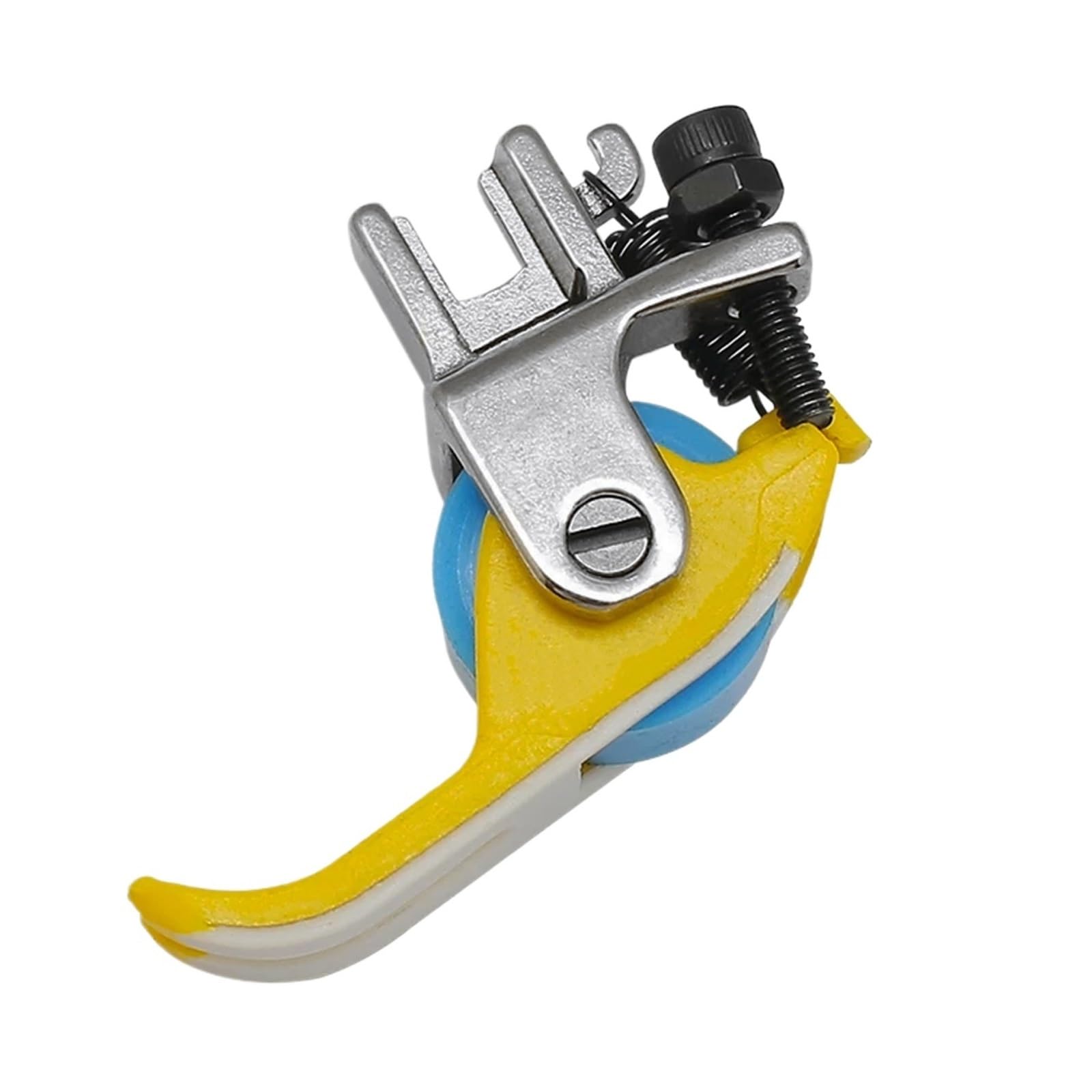 1Pc Narrow Roller Presser Foot For Industrial Single Needle Lockstitch Sewing Machine Accessories(Yellow Blue)