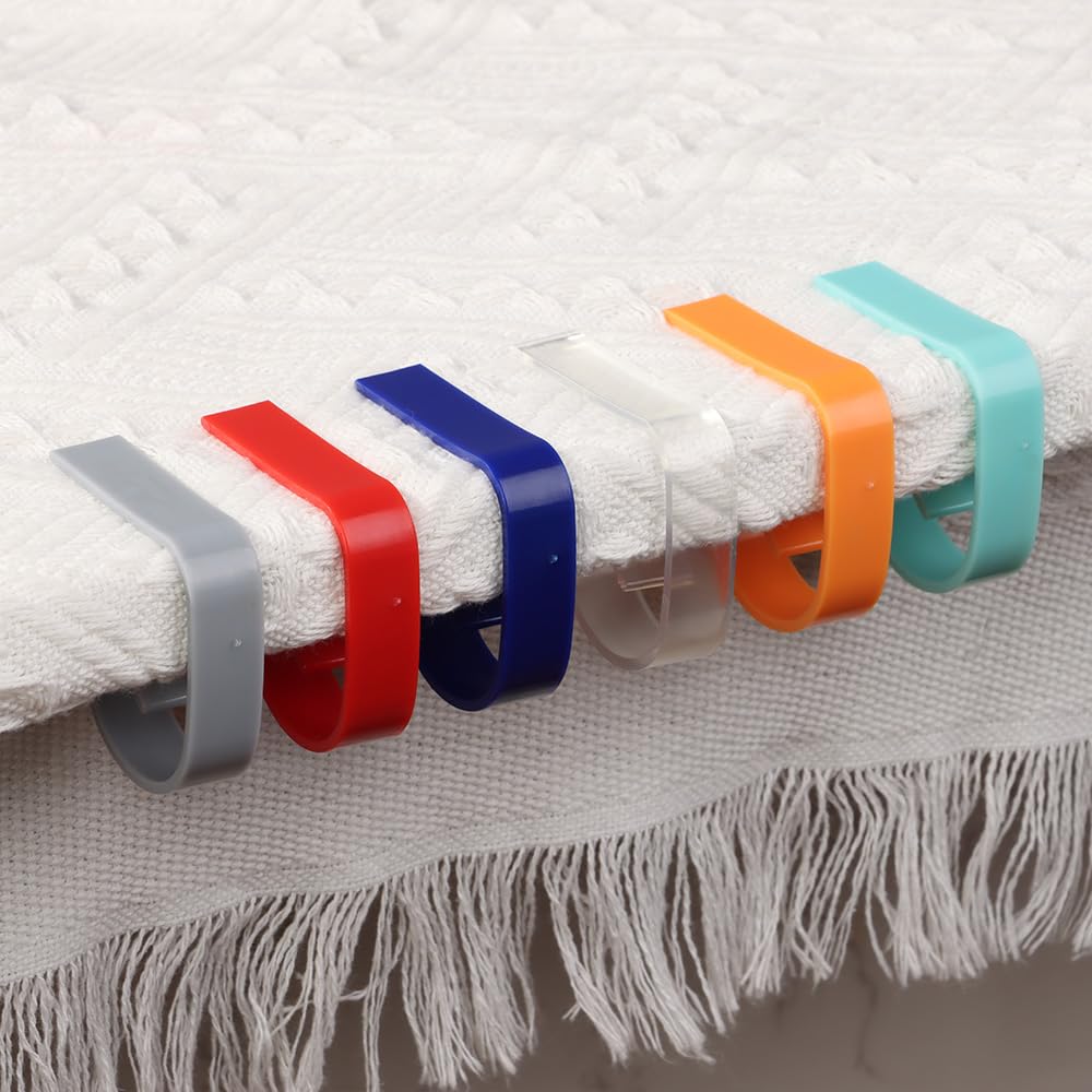 Pinces pour Nappe, Pinces à Nappe Multicolores Pack De 4(Grijs)