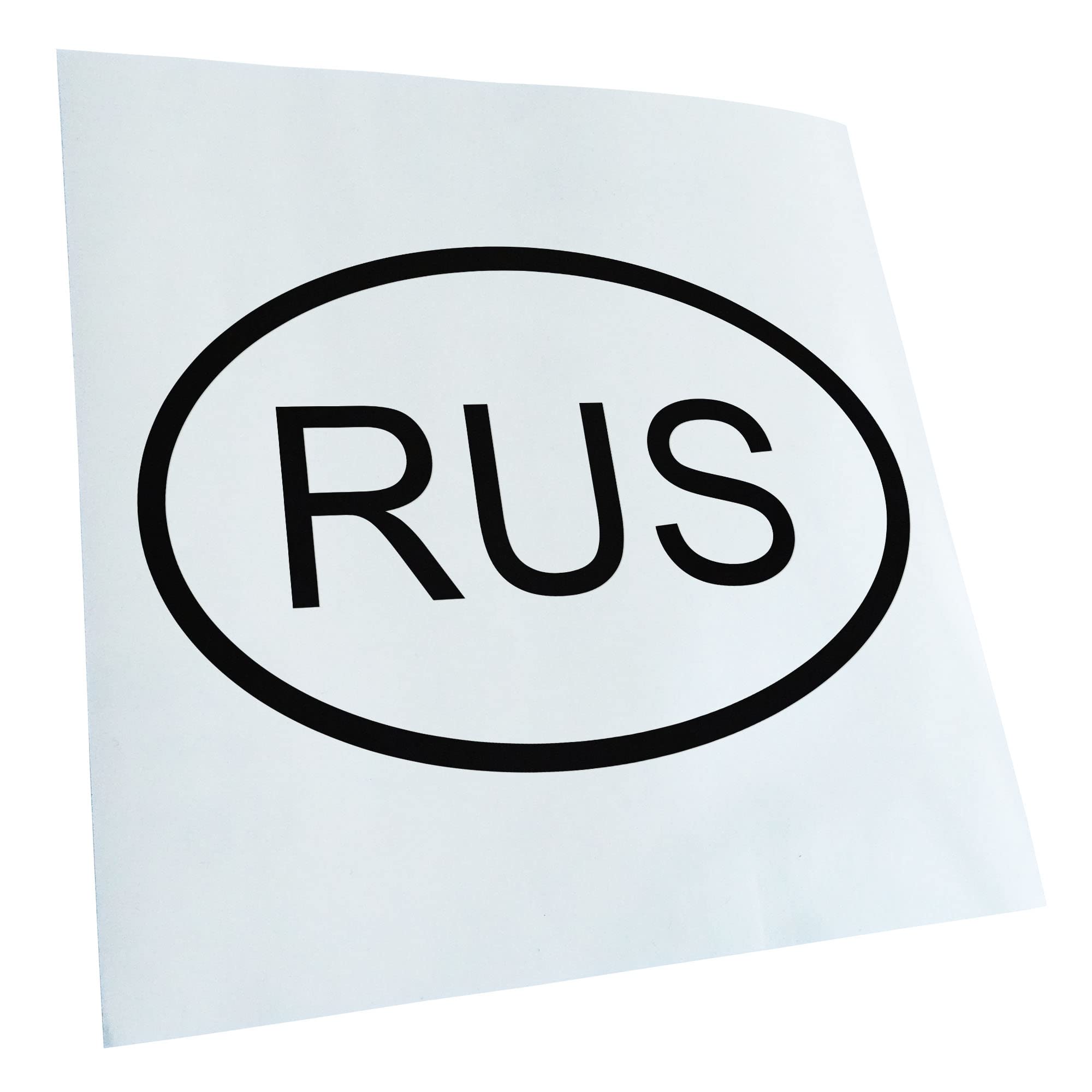 Kiwistar - Car Sticker - Black - 50 x 33 cm Russia RUS - Rear Window Car Sticker Weatherproof for Car Truck Moped Truck - Sticker Exterior Self-Adhesive Tuning Accessories for Window Vehicle Window