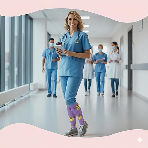 Miniatura 58 de Sooverki - Calcetines de compresión de cobre para circulación, para mujeres y hombres, 6 pares, para correr, atletismo, medicina, enfermería, viajes