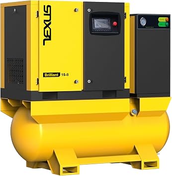 TEXUS 20HP-15KW Rotary Screw Air Compressor 80CFM@116PSI/230V/60Hz/3-Phase with 120 Gallons Tank and Refrigerated Air Dryer, Stationary Industrial Air Compressor