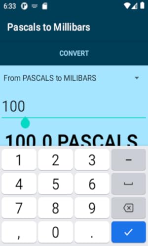 Pascals to Millibars Conversion Calculator