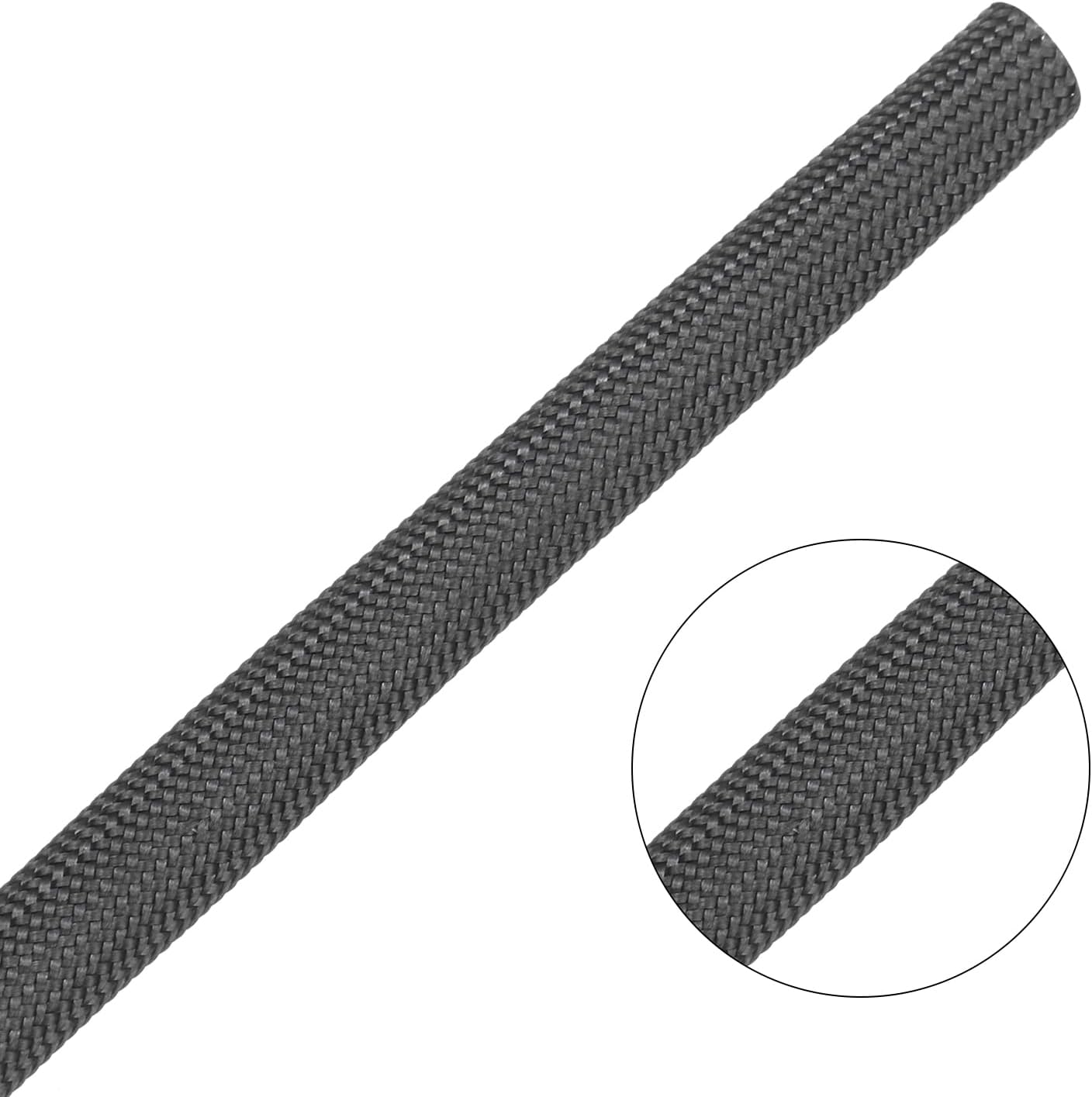 uxcell Insulation Cable Protector, 16.4Ft-6mm High Temp Fiberglass Sleeve Black