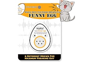 Funny Egg Meowing Cat Hidden Annoying Prank Box also can as cat tree hat