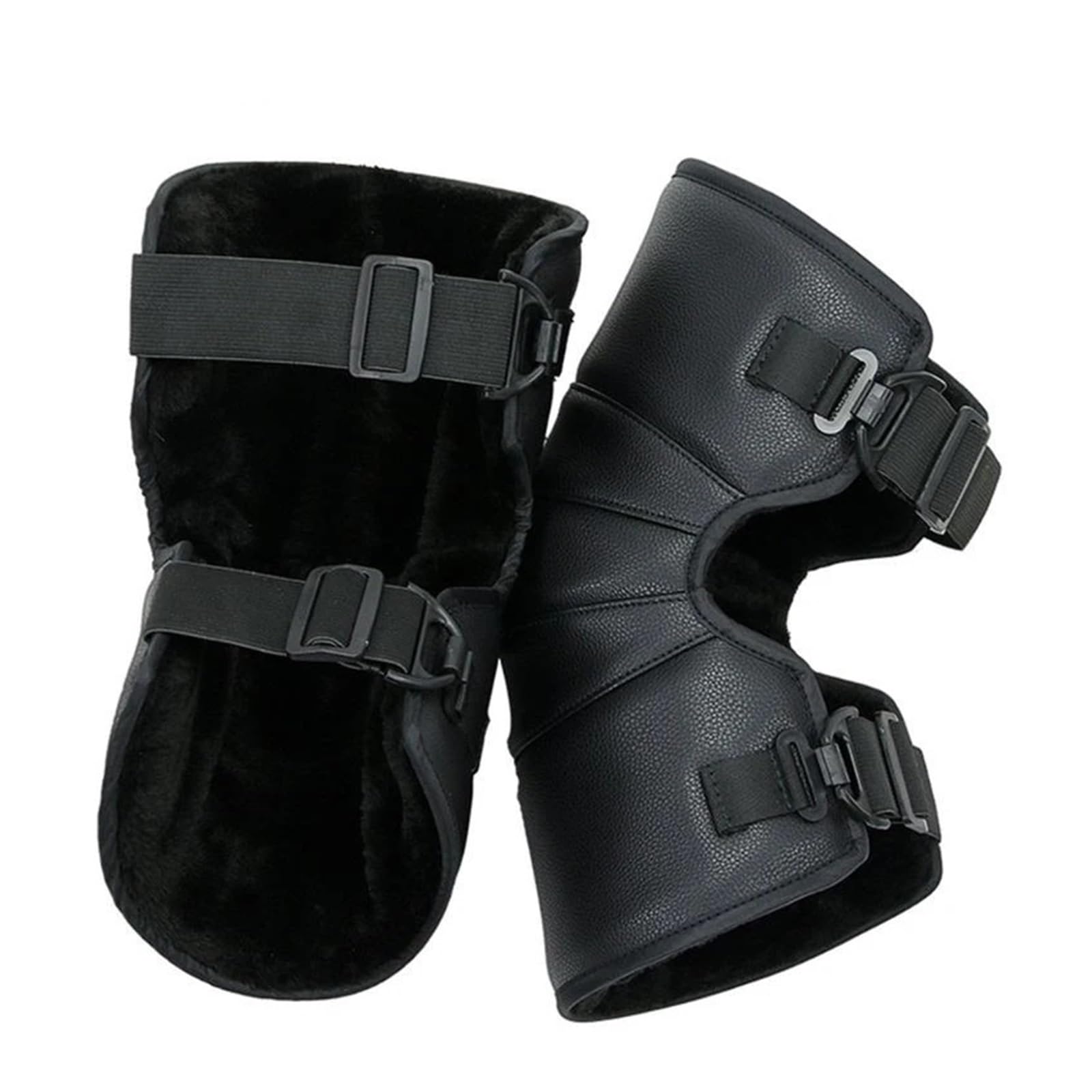 MRKU Genouillères de Sport antidérapantes, Chauffe-genouillères de Protection pour Moto, Motocross, Cyclisme, universelles, Lot de 2