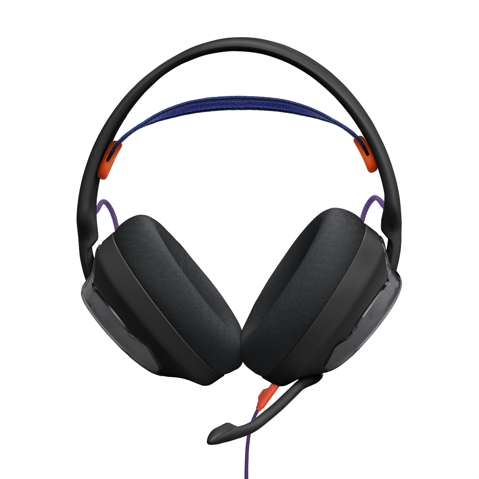 JBL Quantum 250, Cuffie Gaming Over-Ear Cablate, Nero | JBL Quantum Spatial Sound, Microfono Noise-Cancelling, Filo 3.5mm, Parti Sostituibili, Compatibilità Multipiattaforma