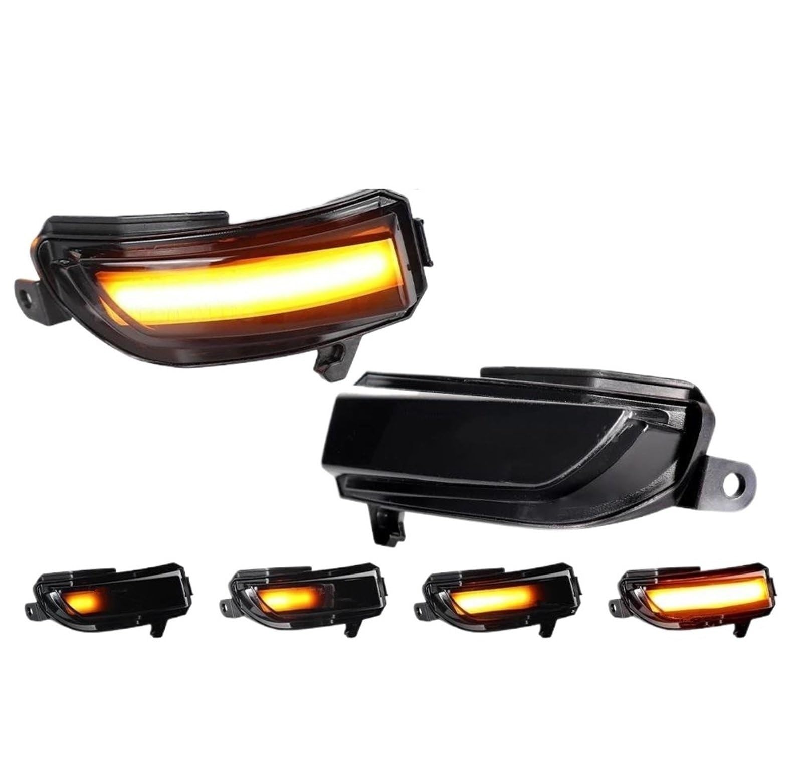 Intermitentes Laterales LED Intermitente LED Dinámico Espejo Retrovisor Señal Giro Lámpara Secuencial para Skoda para Fabia 2014-2019 para Rapid 2017-2020