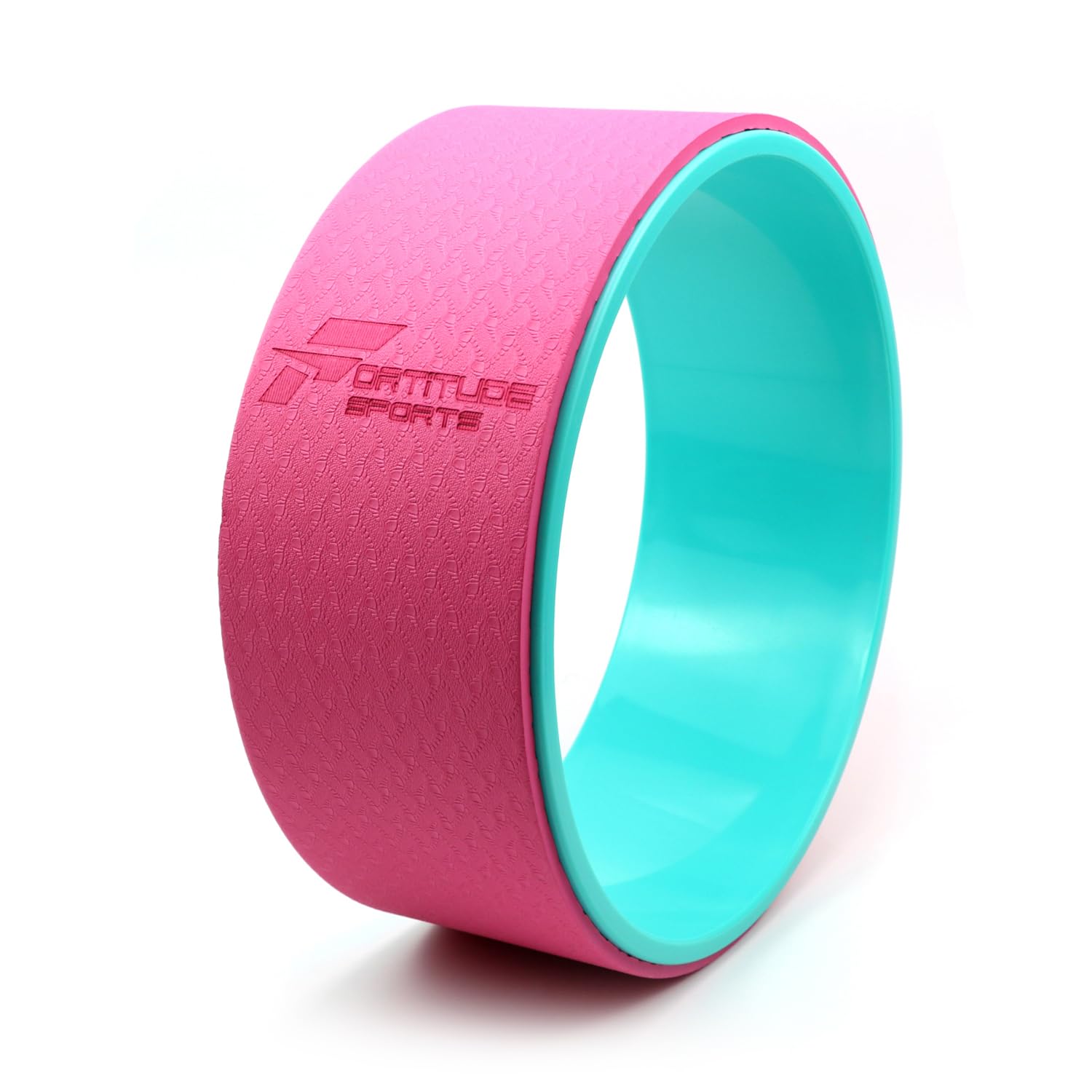 Yoga Wheel For Stretching and Flexibility | Dharma Wheel Roller For Pilates, Yoga Poses, Backbends | Non Slip 33 x 13 cm Yoga Hoop Roll Stretcher Back Wheel