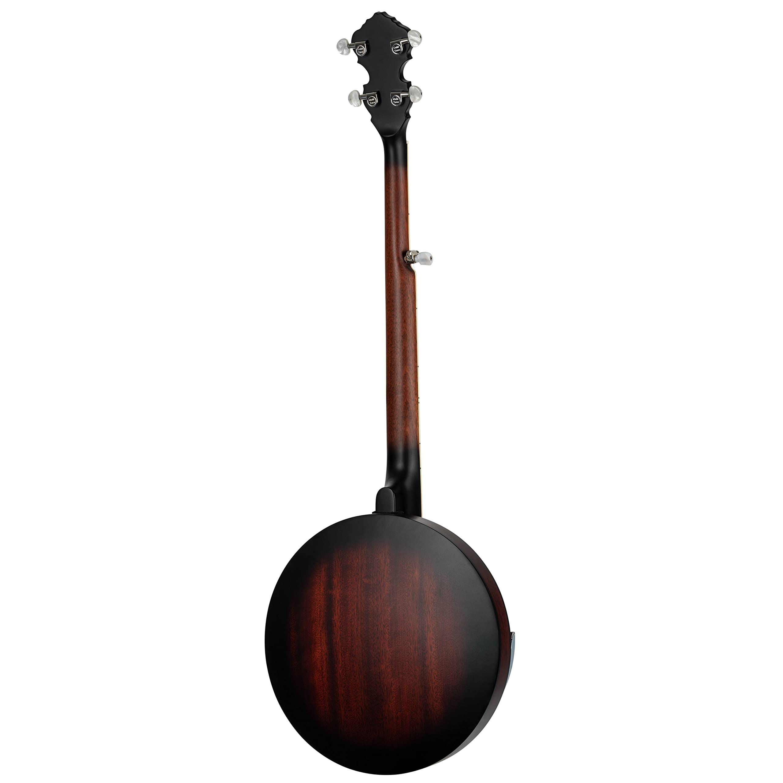 Ortega Guitars Americana Series Banjos – 5-saitiges Banjo, Akustisch – Mahagoni mit Whiskey Burst Finish – Remo Fell (OBJ150-WB)