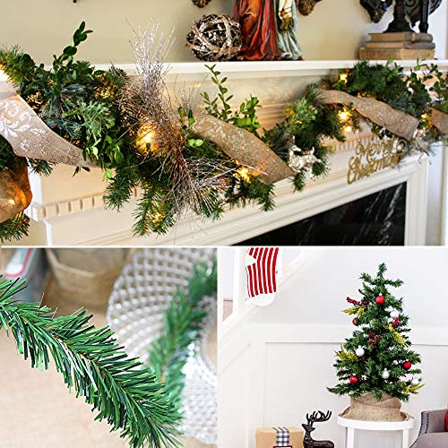 Dearhouse 80Feet Christmas Garland, 4 Strands Artificial Pine Garland Soft Greenery Garland For Holiday Wedding Party,Stairs,Fireplaces Decoration, Outdoor/Indoor Use #TOP6