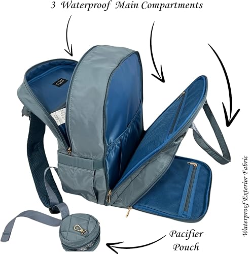 Miniatura 4 de Bolso de mamá de gran tamaño, bolsa de pañales, bolsa de hospital, bolsa de viaje, bolsa de bebé