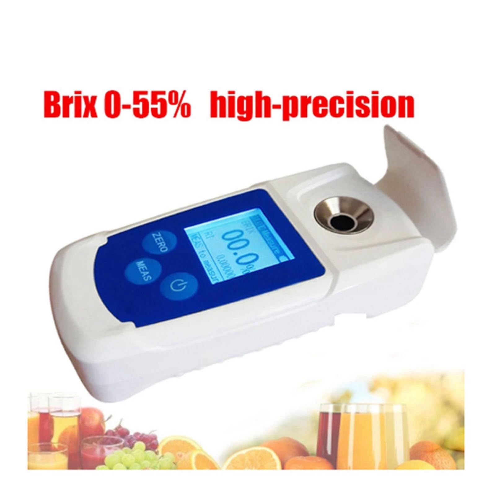 Nutriess Digital Refractometer High Accuracy Sugar Content Hydrometer 0 55 Percent Sugar Degree Meter for Beverage Drinks Sugar Content Measuring
