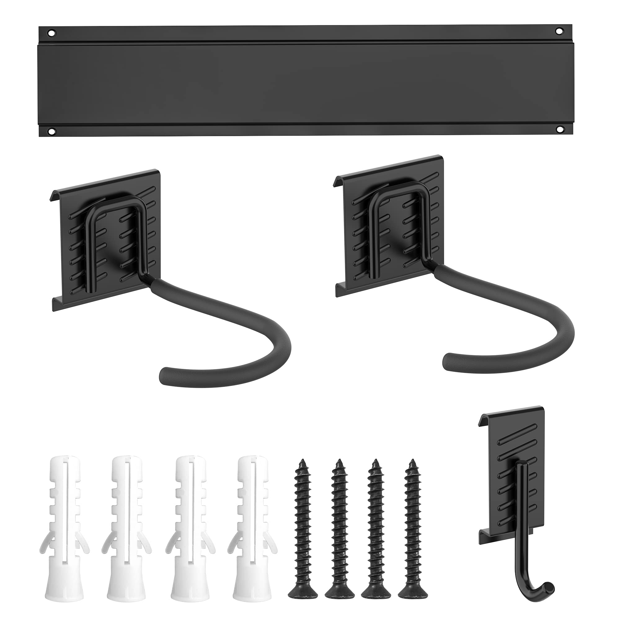 Ultrawall Fahrradträger, Garage Fahrradträger Wandhalterung für 2 Fahrräder und 1 Helm, robuste Fahrradaufbewahrung für zu Hause, platzsparend, hält bis zu 45 kg