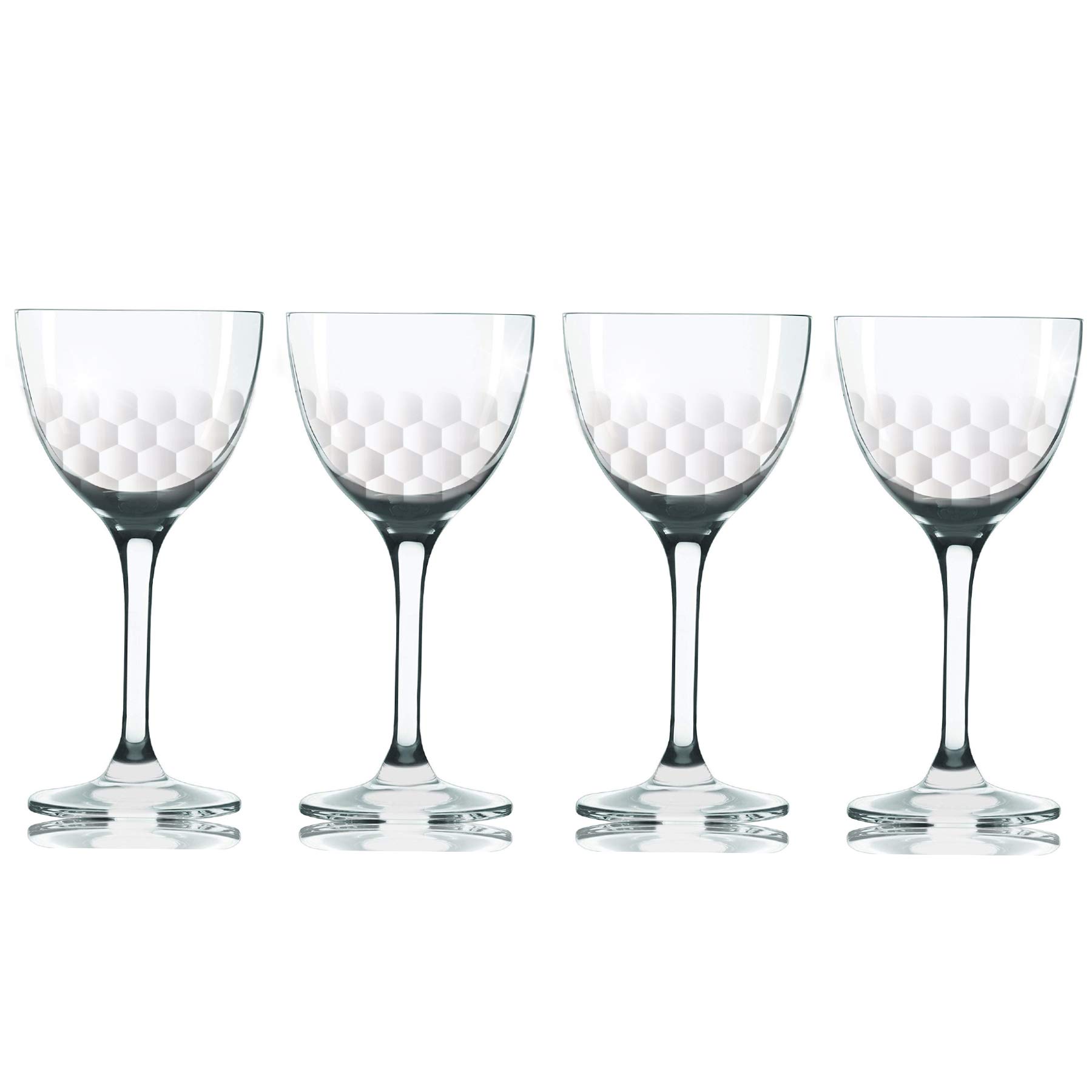 Buy Nick and Nora Coupe Cocktail Glasses Handblown Set of 4, Small, Hand Etched Vintage Coupe