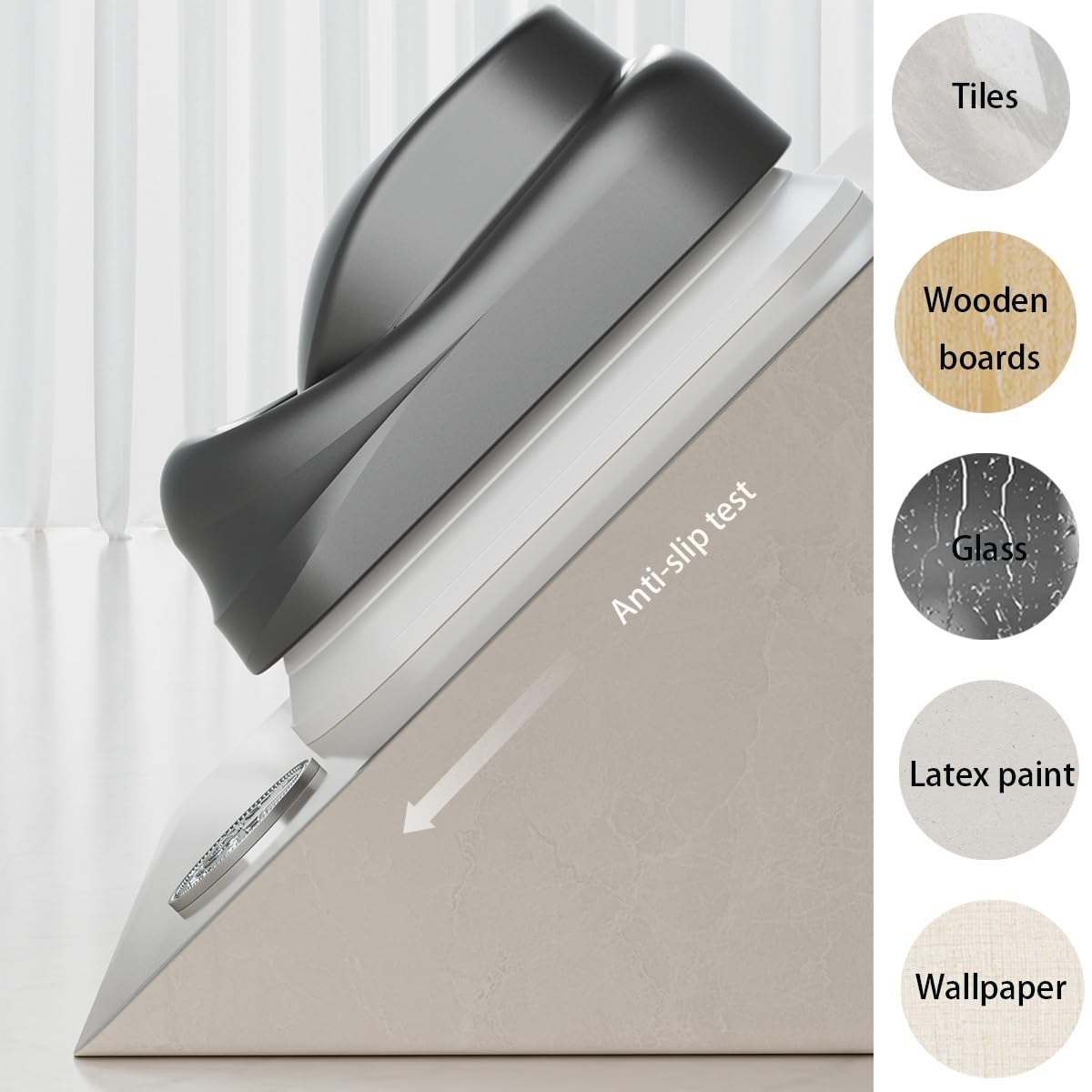 Tringle à rideaux réglable - 40 500 cm - Sans perçage - Tringle à rideau de douche télescopique - Pour salle de bain, fenêtre, porte, armoire - Blanc - 410 500 cm
