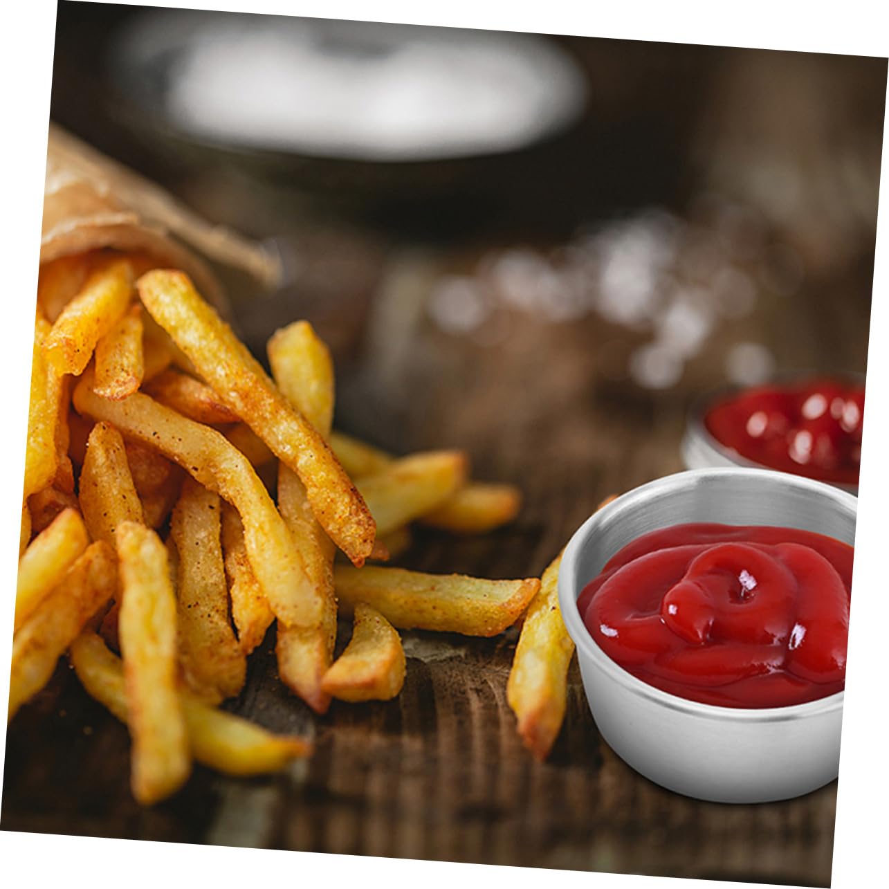 ABOOFAN 15pcs Stainless Steel Sauce Cup Small Sauce Cups Pudding Cups Salad Dressing Container Seasoning Cups Sauce Containers Hot Sauce Soy Sauce Boxes Dressing Containers Silver