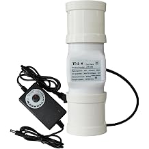 2" Inline Duct Fan 6W Air Circulation Blower 12V Indoor Pet Vent Booster 62CFM Intake Bathroom Shower Fan for Tent Room Basement Attic Kitchen Color Adjustable Speed, Size 50mm/50mm