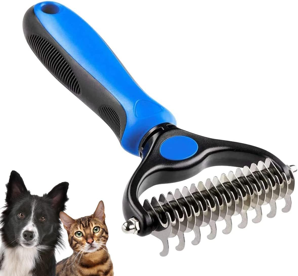 Detangling Comb Pet Grooming Brush Pet Groom Supplies, Comb Tool Kit for Shedding, Professional Luxury Double Sided De-Shedding Undercoat Hair Brushes for Dogs & Cats (Multicolor, Pack of 1) (Large) (B0D2B9YLQV) Amazon Price History, Amazon Price Tracker