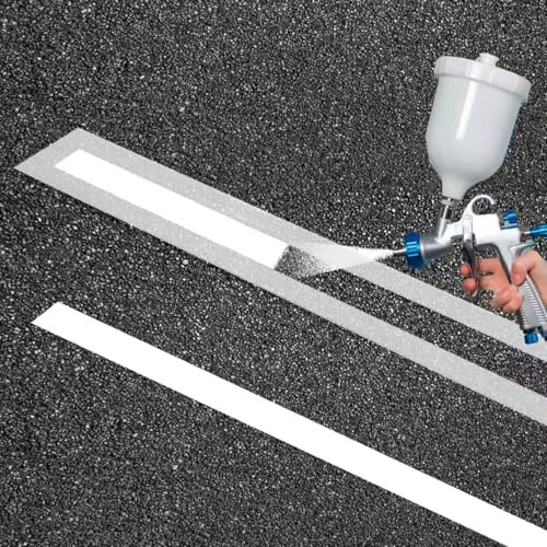 4 x 108 Inch Parking Lot Line Stencil: Reusable Silicone Line Strncil for Painting Parking Lot Striping & Marking Line for Large Letter or Number