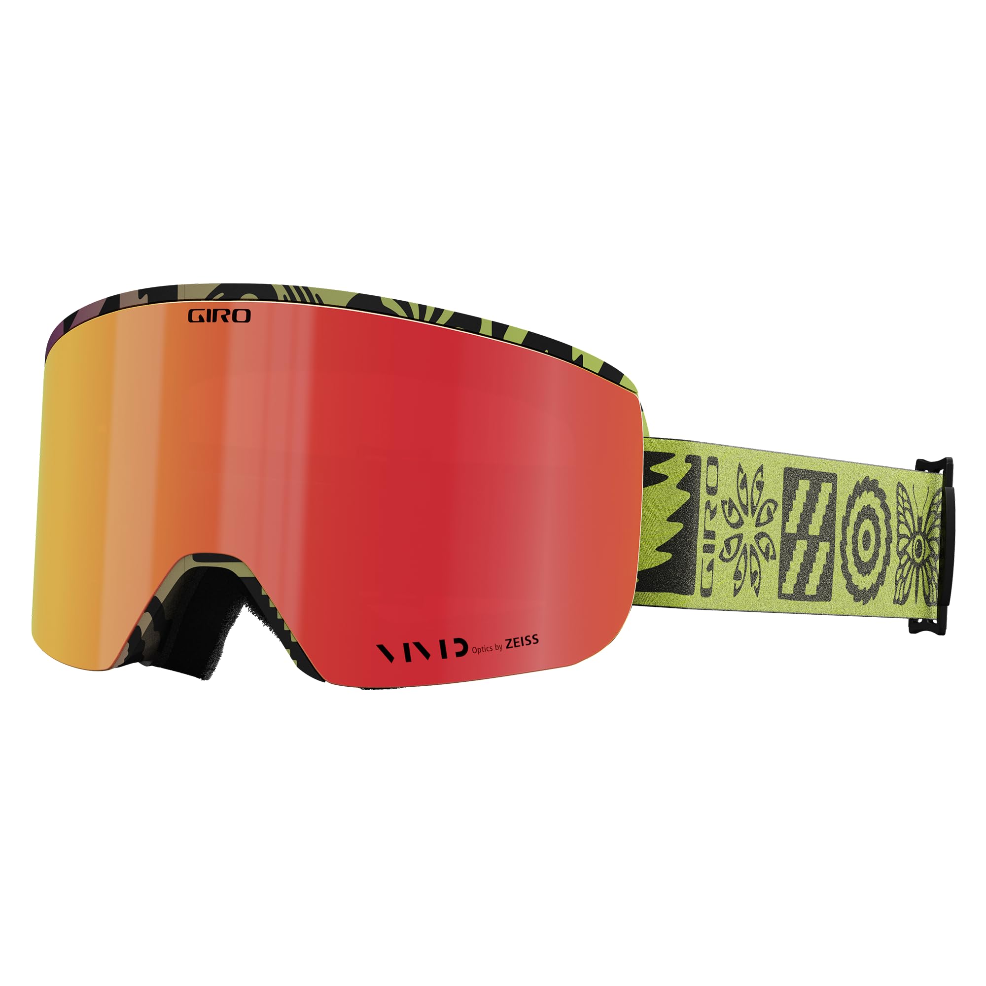 Axis Glow Green Shelter Pro Vivid Ember masque de ski de précision optique