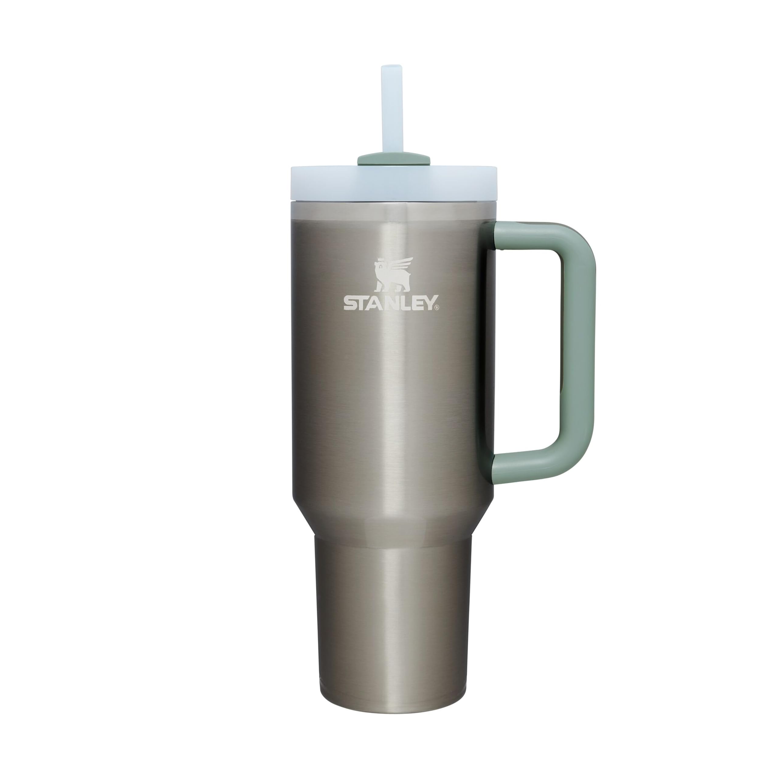 Stanley 1913 Quencher H2.0 Flowstate Trinkflasche Mit Strohhalm 1.2L - Thermobecher Kühlt 11 Stunden - 48 Stunden Eisgekühlt - Spülmaschinenfest - Thermosflasche BPA Frei - Edelstahl - Stainless Steel