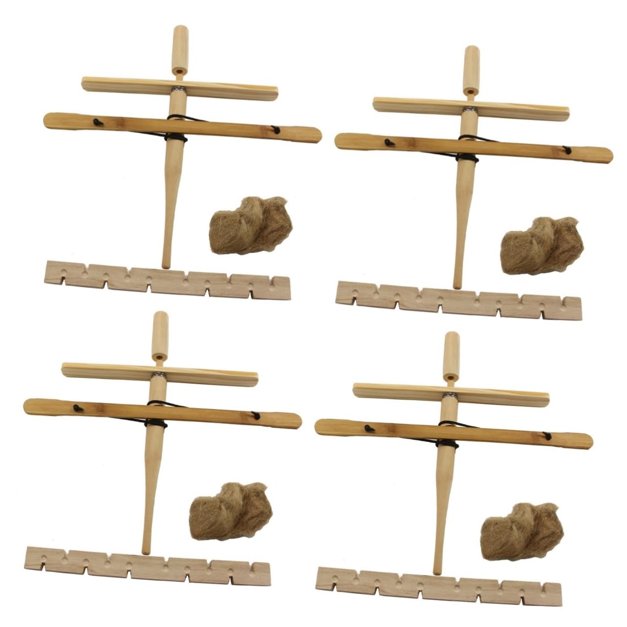 Mipcase 4sets Portable Fire Natural Friction Tool for Outdoor Compact Design for Easy Use Fire Source for Beginners Experts Fits Pocket Backpack