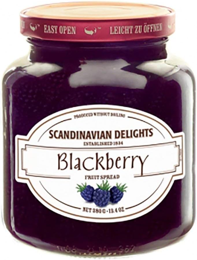 Elki's Gourmet Scandinavian Delights Preserves, Blackberry, 13.4 Ounce