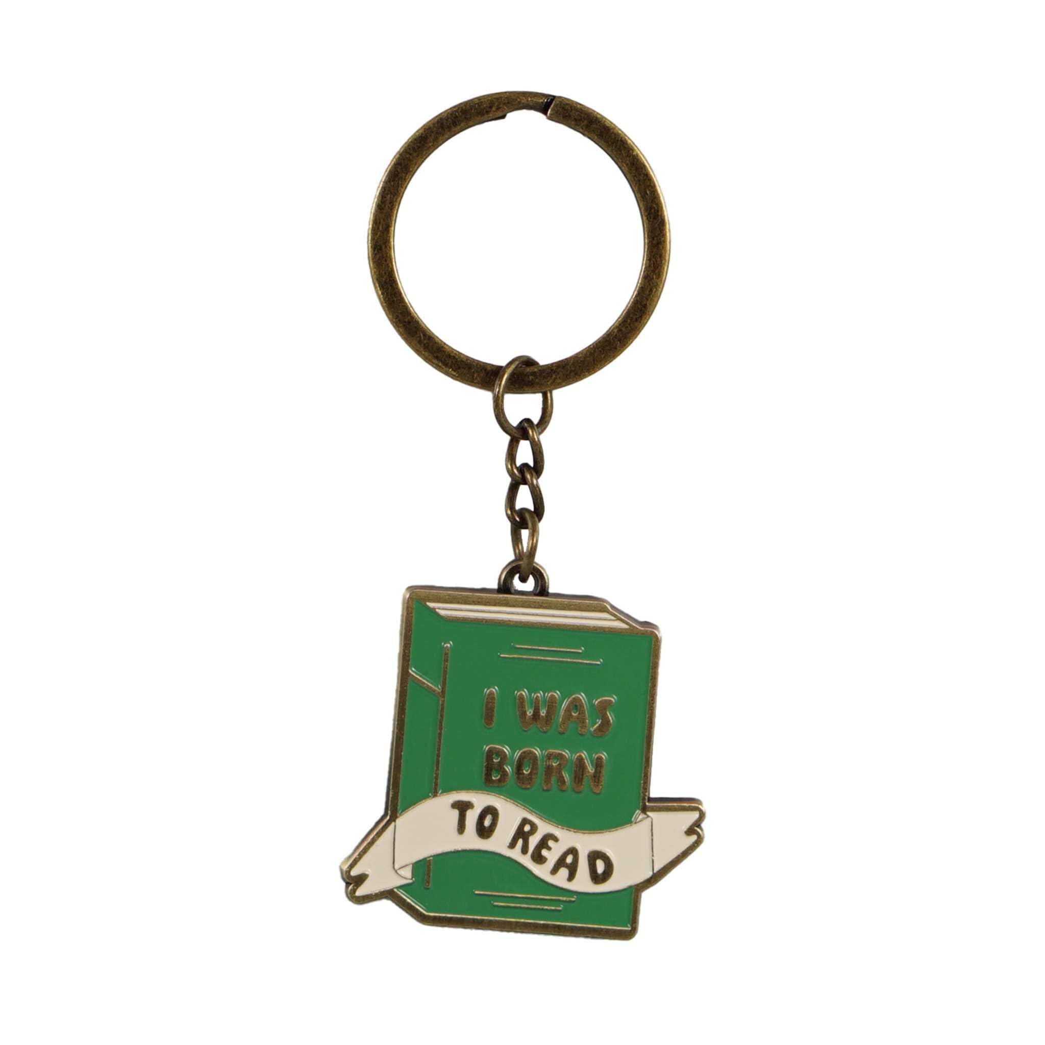 Half Moon Bay Keyring Metal - Pulteney Press (Born to Read)