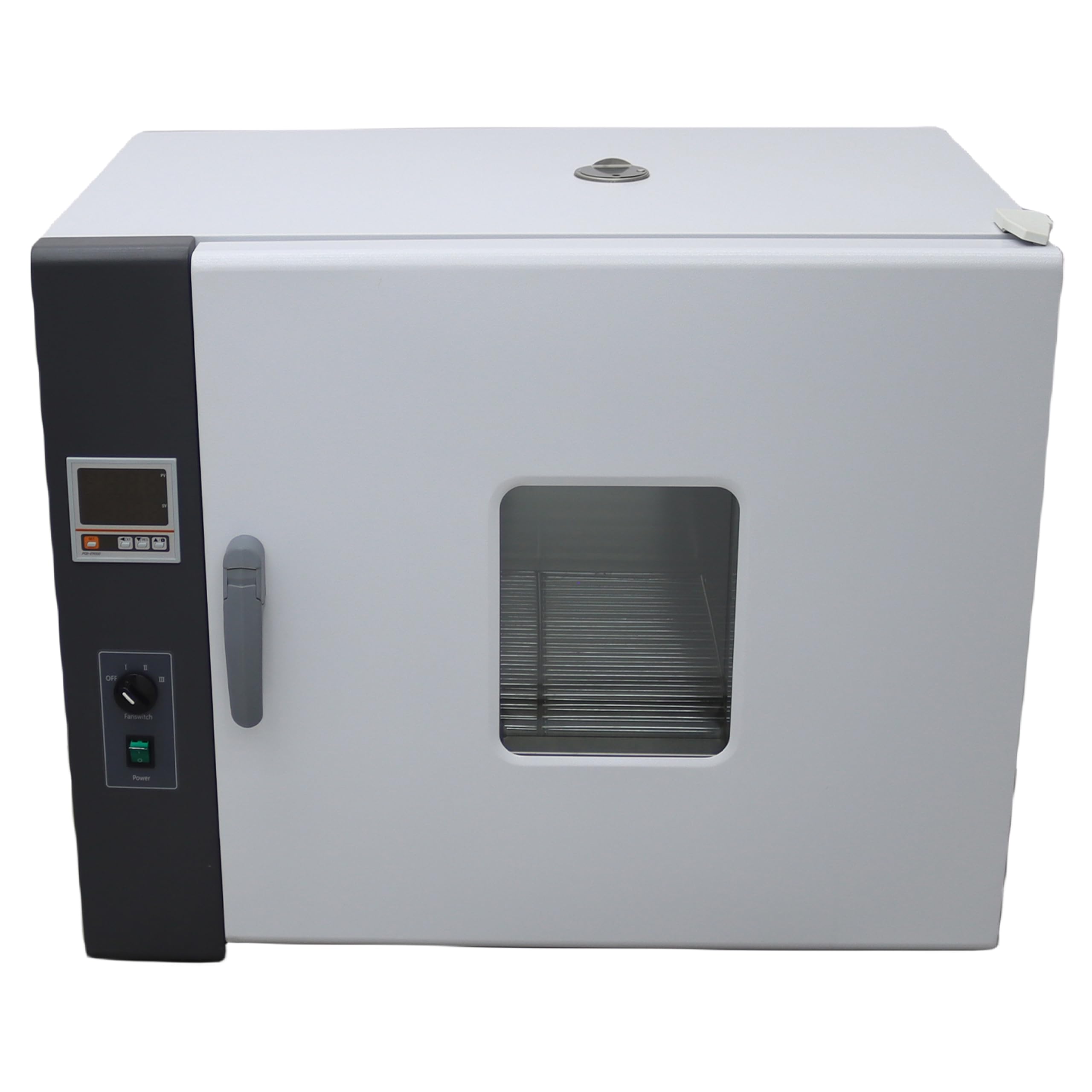 INTBUYING 220V Digital Forced Air Convection Drying Oven Heat Industrial Lab Temperature Control Adjustable Fan Speed (17.3X21.6X21.6inch Chamber)