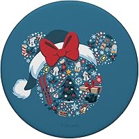 Vista 3 de Disney Minnie Mouse Icon Winter Lodge Holiday PopSockets intercambiables PopGrip