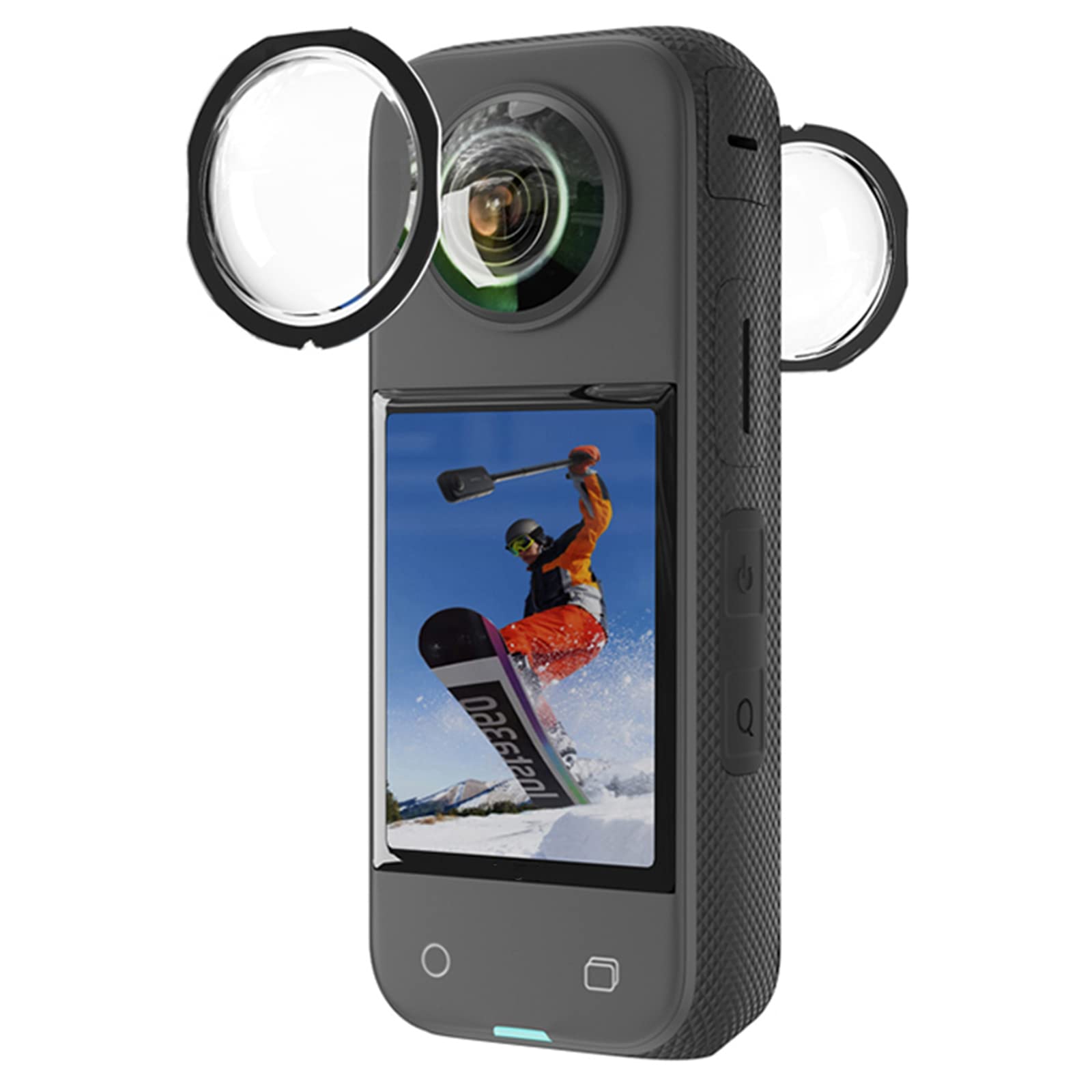 Protezione Obiettivo E Schermo Per Insta360 X3 - Kit Antigraffio E Antiacqua - Foto 8