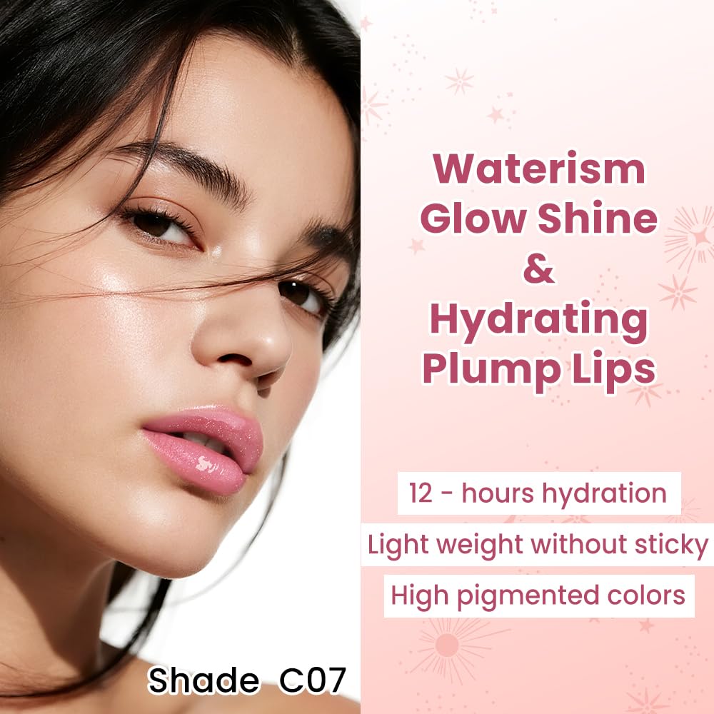 CATKIN Gloss Tinted Lip Balm, 2 in 1 Rossetto e Balsamo Labbra, Burrocacao Labbra Colorato, Formula Volumizzante e Leggero, Ultra Idratante, Essenza Vegetale, Lenitivo e Riparatore, 3.4g - 3