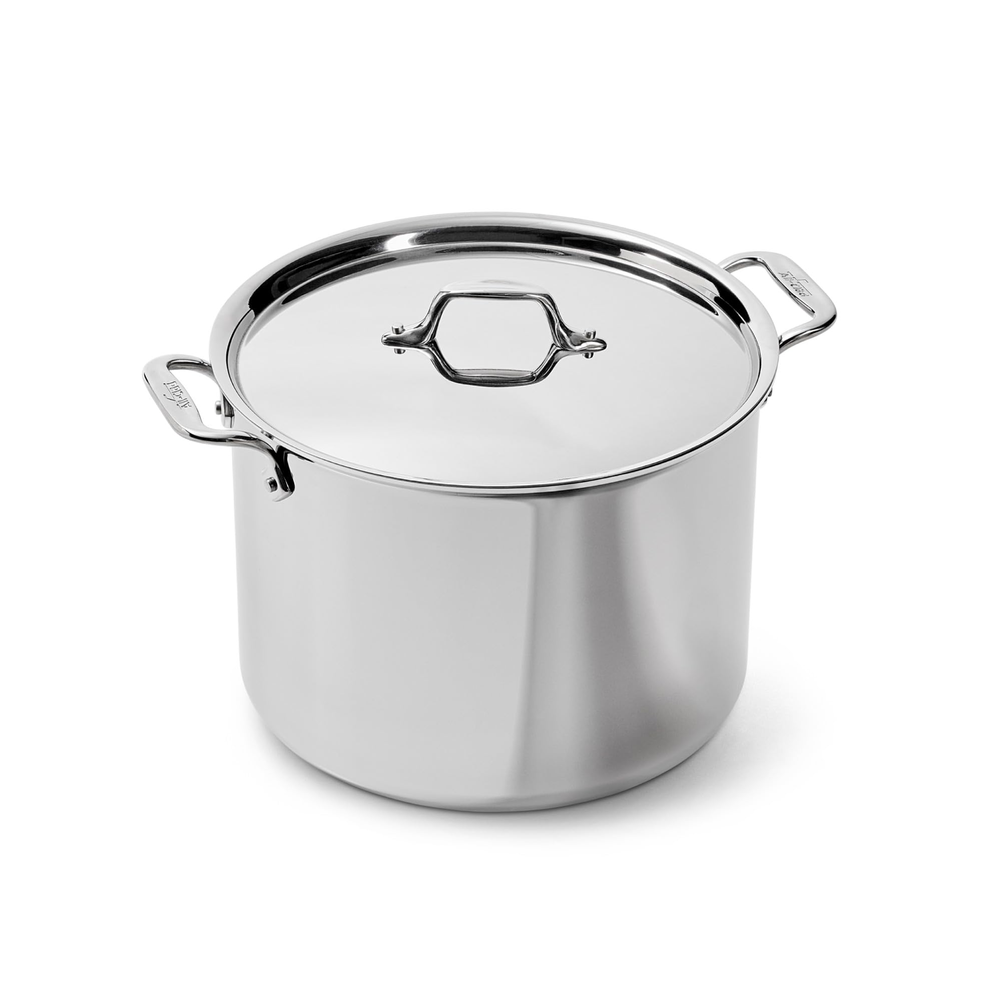All-Clad Silver 4512 Stainless Steel Tri-Ply Bonded Stockpot With Lid/Cookware, 12-Quart,