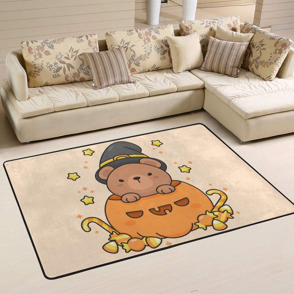Tapis grand moyen 60x39 inch en velours corail pour salon et chambre