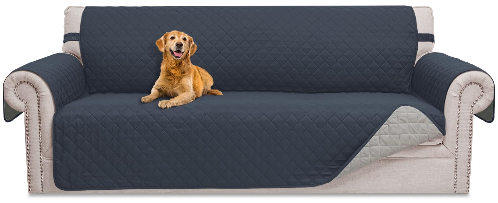 Housse de canapé pour animaux domestiques idéale pour salon familial | Modèle réversible 223 cm