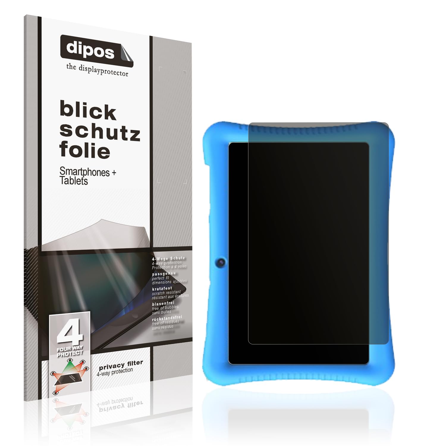 dipos Protection écran anti-espion pour Semeakoko FF35 Kinder Tab 10 Zoll