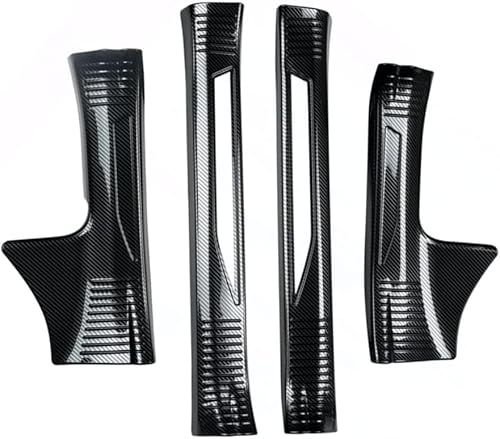 【Image Cool 】レクサス新型 NX250/NX350/NX350h/NX450h+ 20系 専用 内装 ステンレスステップ ガーニッシュ サイドステップガーニッシュ 内側 NX 専用設計 (カーボン柄)