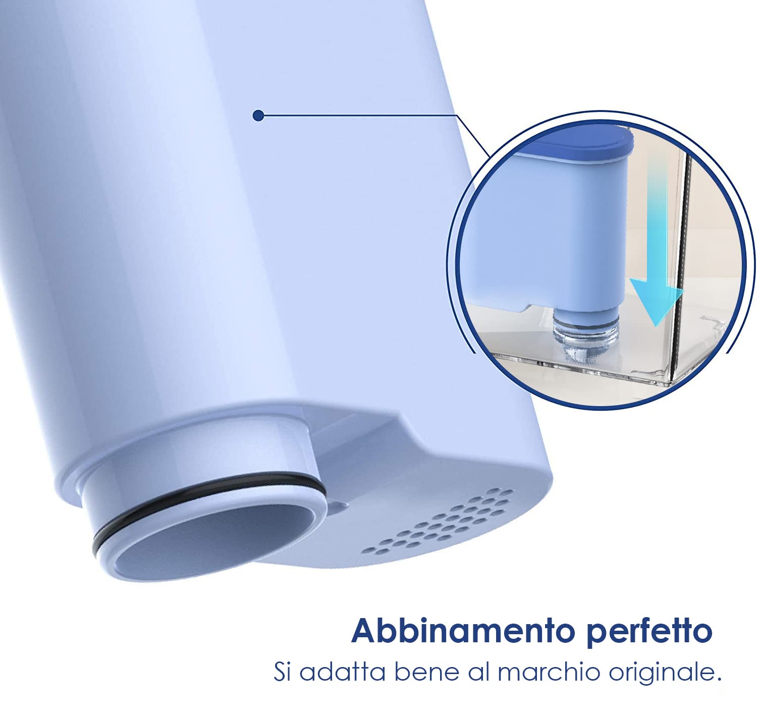Waterdrop Filtro dell'Acqua di Ricambio Compatibile con Philips® AquaClean® CA6903/10 CA6903/22 CA6903 Filtro Anticalcare, Riduce il Contenuto di Calcare (4)