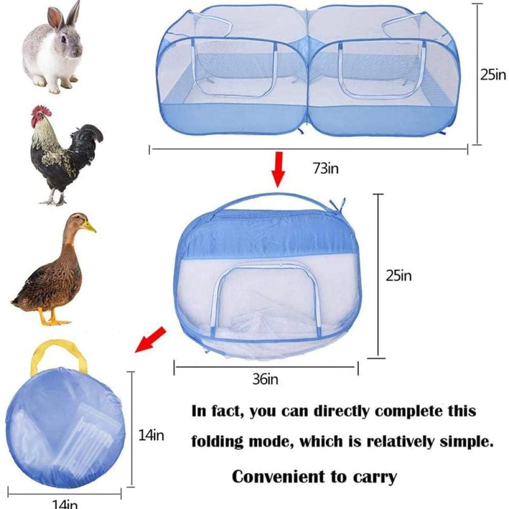 Haustier Zaun Tragbarer Hühnerstall Haustierzaun Für Kleintiere Outdoor Pet Enclosure Outdoor Rabbit Run 1St