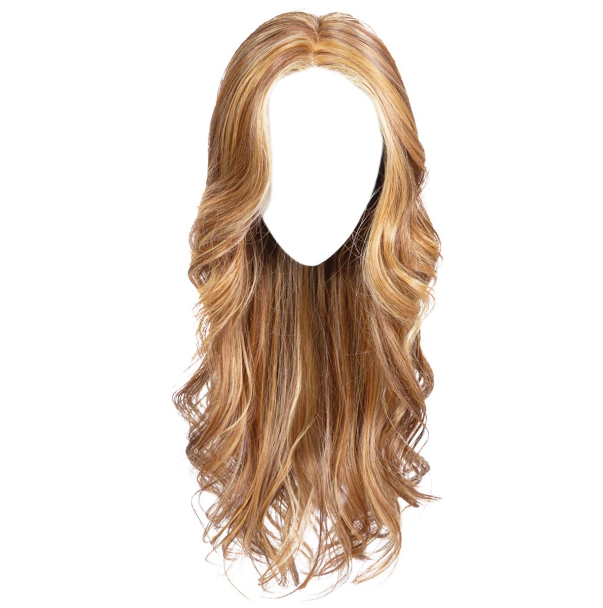 Raquel Welch Model Mode Long Layered Curls Wig by Hairuwear, Average Cap Size, RL14/25 Honey Ginger