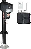 Vista 11 de VEVOR Gato eléctrico para remolque, capacidad de peso de 4000 libras, conector de lengüeta eléctrico de 9.84 a 33.85 pulgadas con cubierta