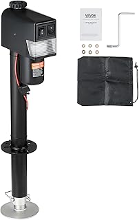 VEVOR Electric Trailer Jack, Power Tongue Jack Weight Capacity 3500 lbs, 9.84"-33.85" Electric Tongue Jack with Waterproof Cover for Lifting RV Trailer, Horse Trailer, Utility Trailer, Yacht Trailer