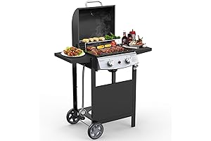 Cowsar 2 Burner Stainless Steel BBQ Propane Gas Grill