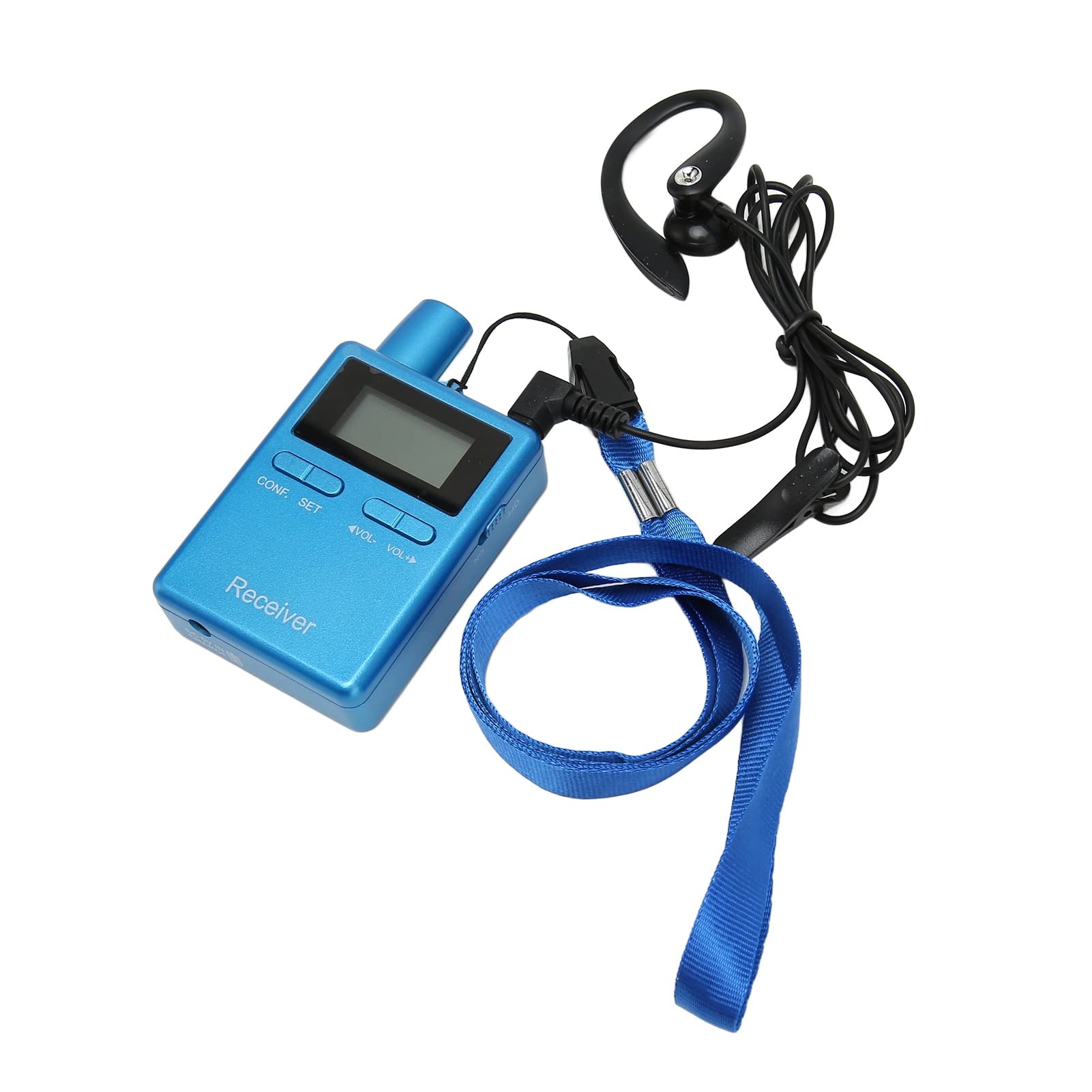 di guida turistica senza fili, qualità del suono HiFi Display LCD 50 canali Chiesa di traduzione 200m trasmissione di cuffie di traduzione