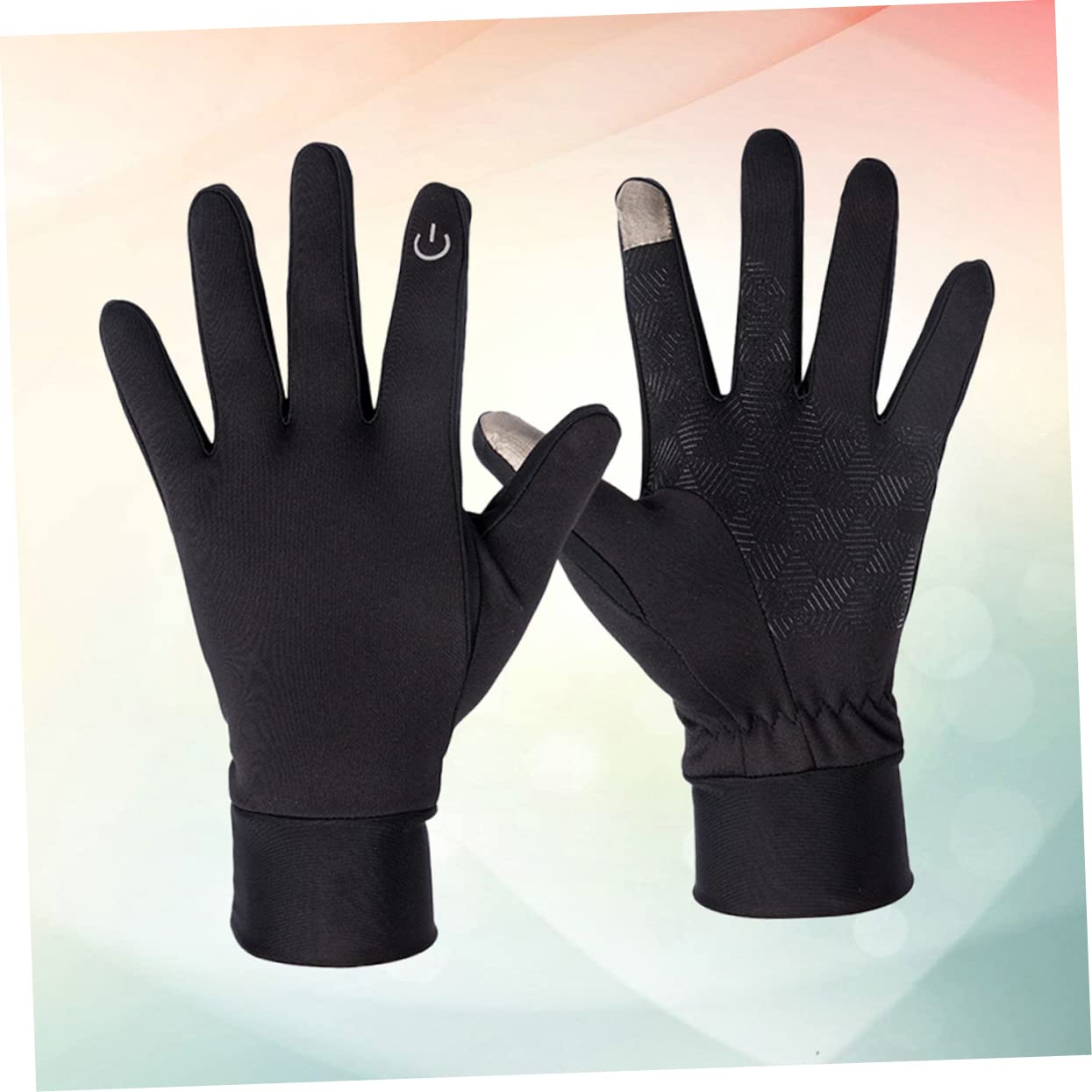 SOIMISS 3piezas Guantes De Invierno Táctiles Antideslizantes Para Ciclismo Guantes Fríos Resistentes Al Viento Para s Negro