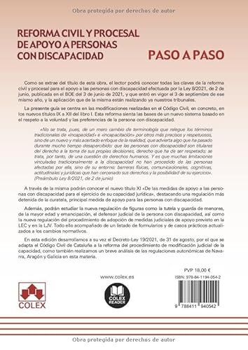 Reforma civil y procesal de apoyo a personas con discapacidad. Paso a paso: Todas las claves de la r