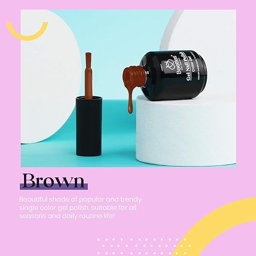 Miniatura 25 de Beetles - Esmalte de uñas en gel de 0.5 onzas fluidas (15ml), curado con lámpara LED, extracción por remojo, para arte de uñas, estética