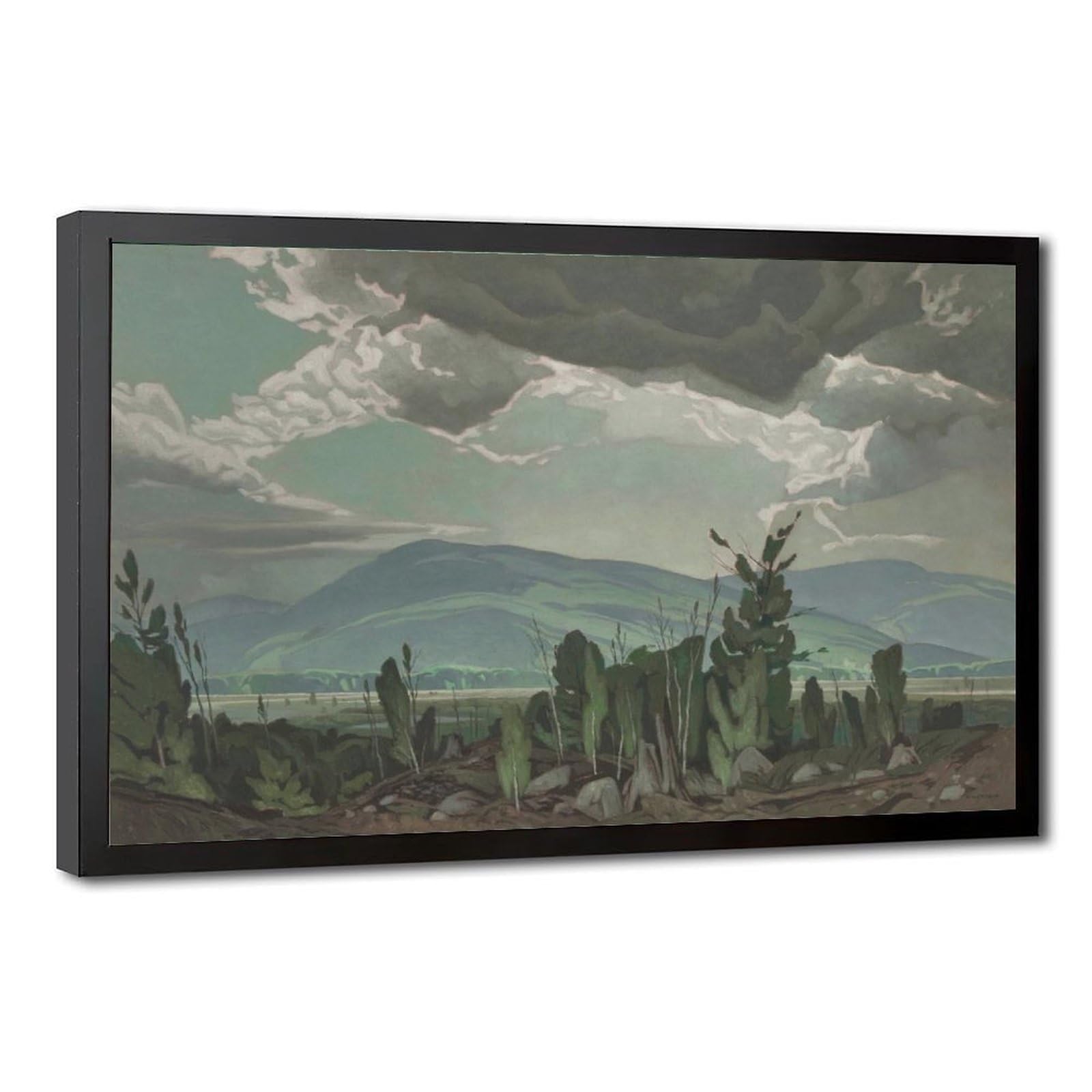 WCYB Sun After Rain – Alfred Joseph Casson Canadian Landscape – Giclée Prints Posters Canvas Deco Paintings Wall Art For Office Living Room Hangable Frame
