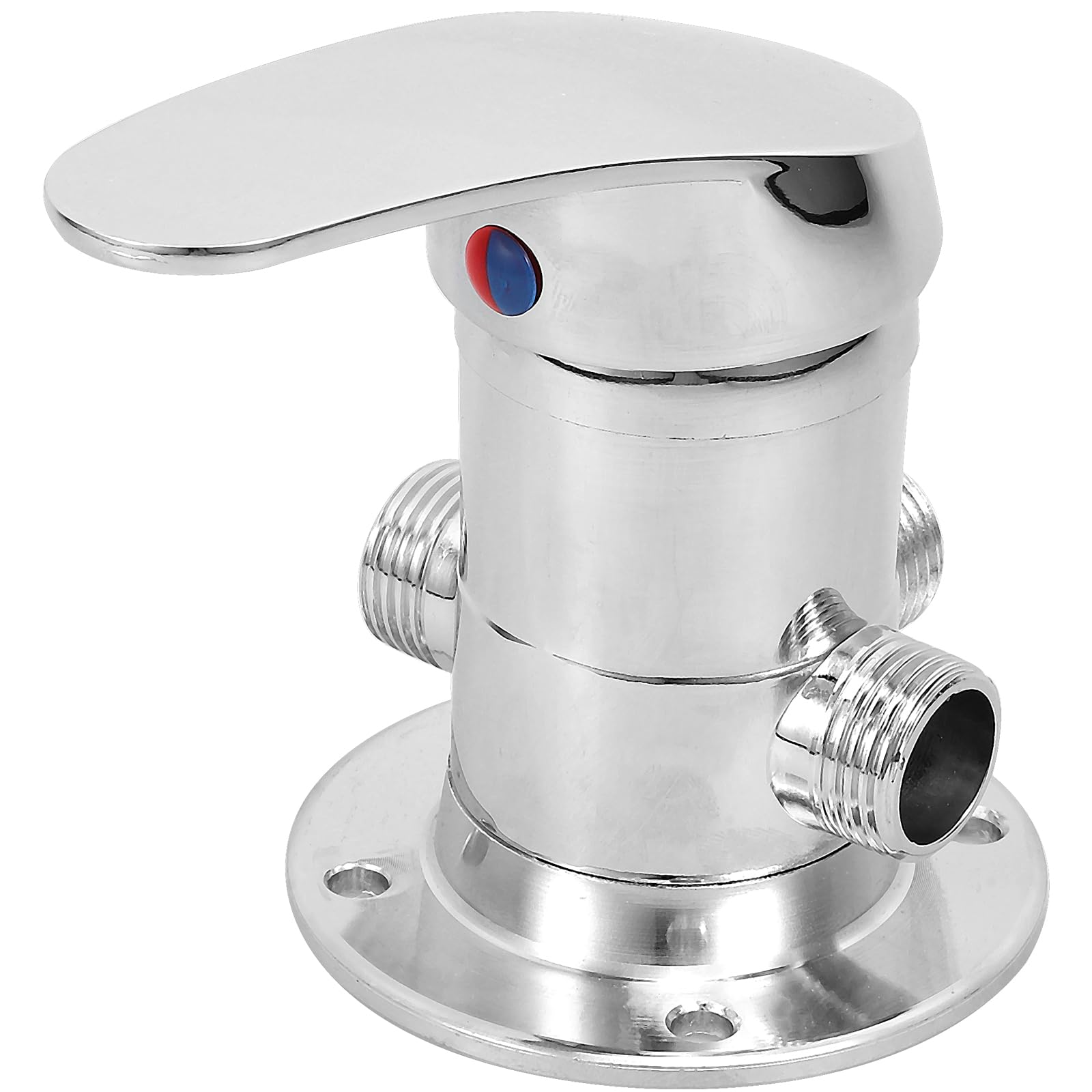 Vanne mélangeuse pour chauffe-eau robinet de température valve de douche zinc argenté